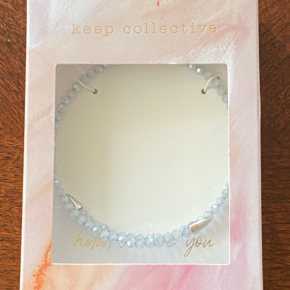 Stella & Dot Rebel Coil Bracelet - Pearl Gray
